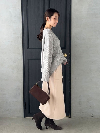 【WEB限定】フェイクスエードナロースカート≪セットアップ対応≫