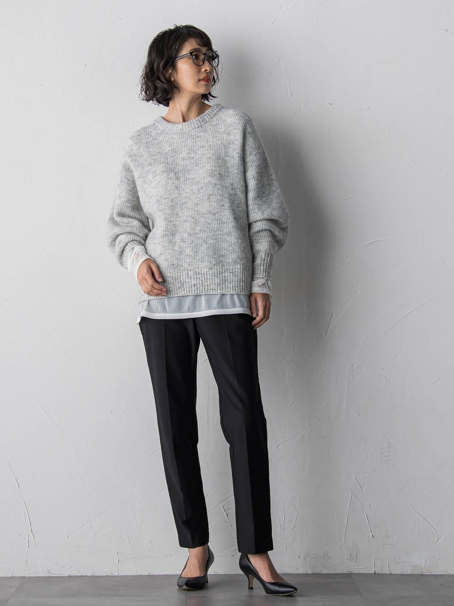 <極>”ラクきれい”裏起毛ジョグパン