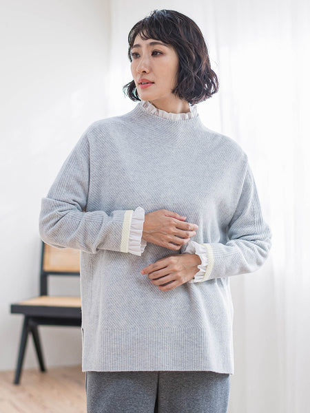 配色CHESSニット