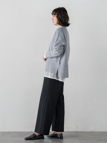 ヘリンボーンニット