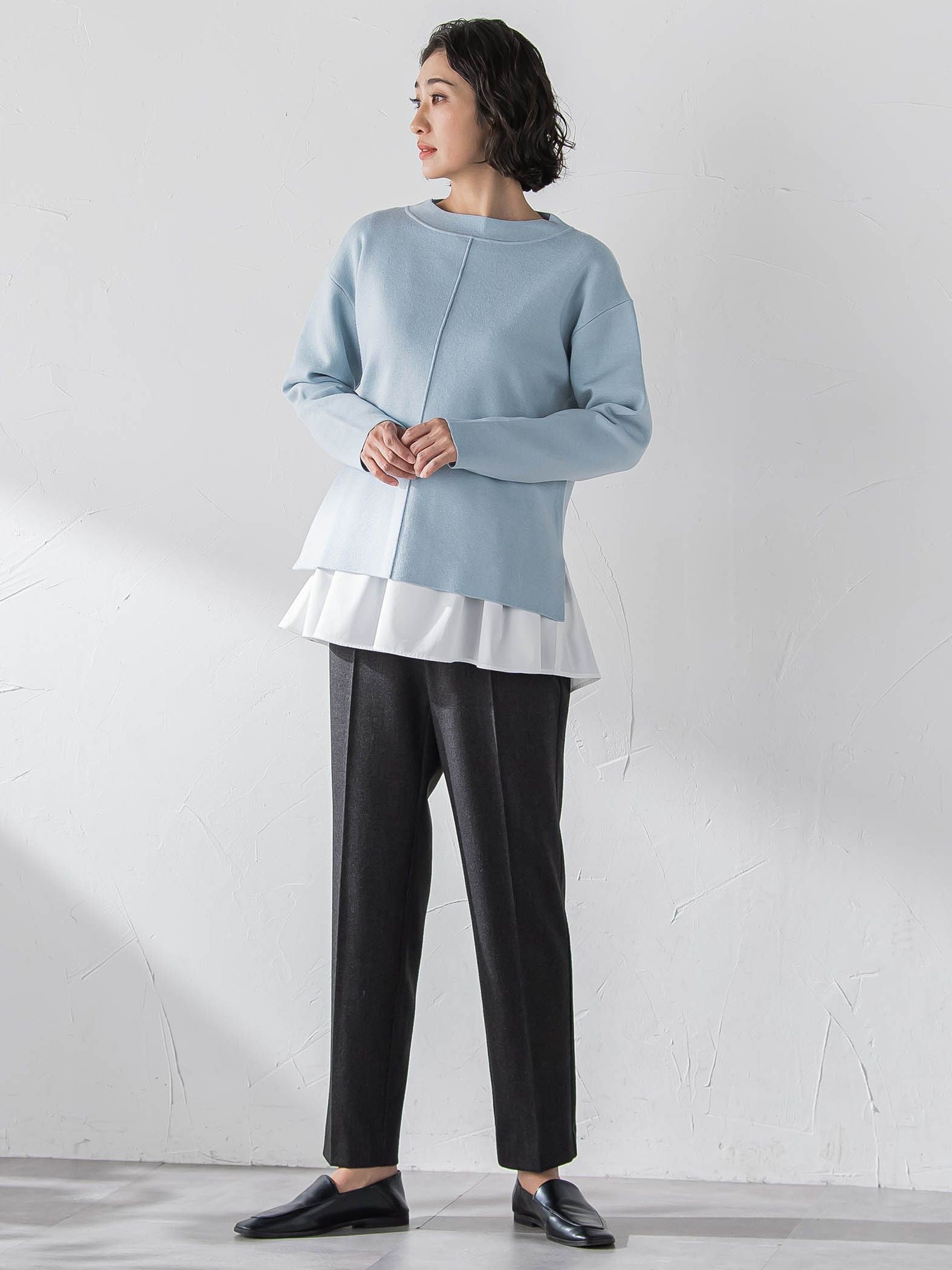 【大きいサイズ】ペプラムカットソー