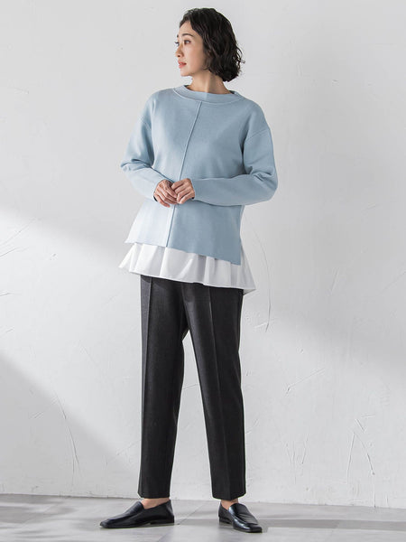 【大きいサイズ】ペプラムカットソー