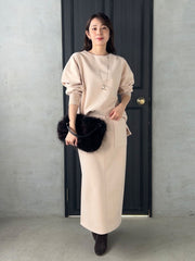 【WEB限定】フェイクスエードナロースカート≪セットアップ対応≫