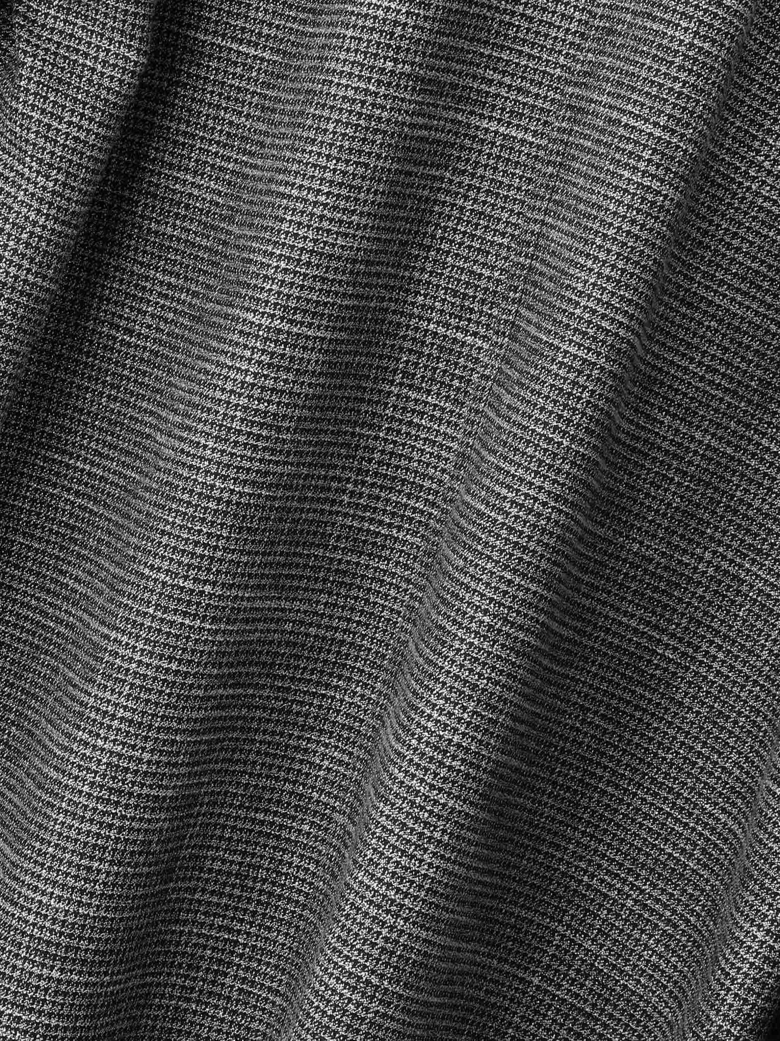 ツィード調ハウンドトゥースノーカラーコート≪手洗い可能≫