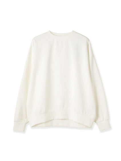 オーバーサイズダブルフェイスプルオーバー