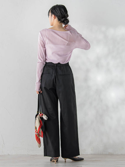 ワイドポケットタックパンツ