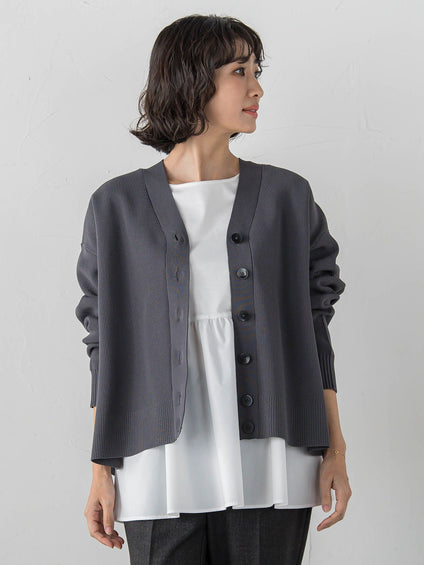 【大きいサイズ/WEB限定カラーあり】スポンディッシュニットカーディガン