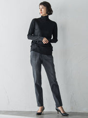 【WEB限定/大きいサイズ】”楽暖”あったか裏起毛スキニーデニム≪洗濯機で洗える≫