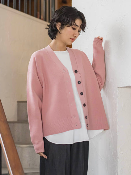 【大きいサイズ/WEB限定カラーあり】スポンディッシュニットカーディガン