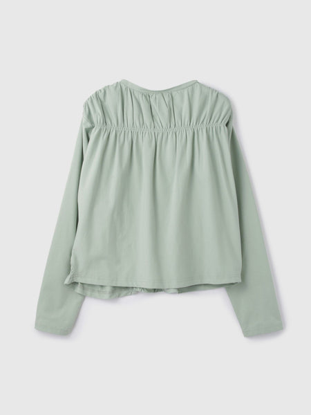 ギャザーラインフロントカットソー≪洗濯機で洗える≫