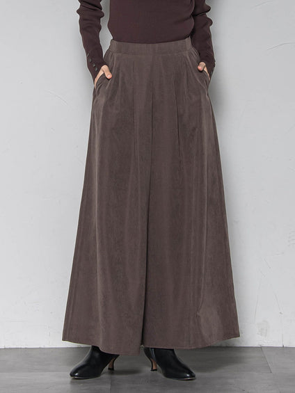 【新色追加】【ゆるっと上品】私に似合うキュロットパンツ≪手洗い可能≫