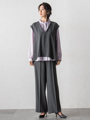 【大きいサイズ】ハイストレッチカルゼジレ