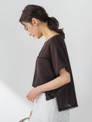 メッシュブラウス