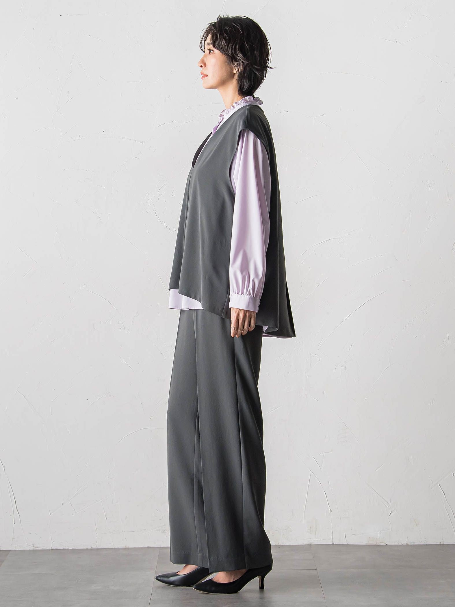 【大きいサイズ】ハイストレッチカルゼジレ