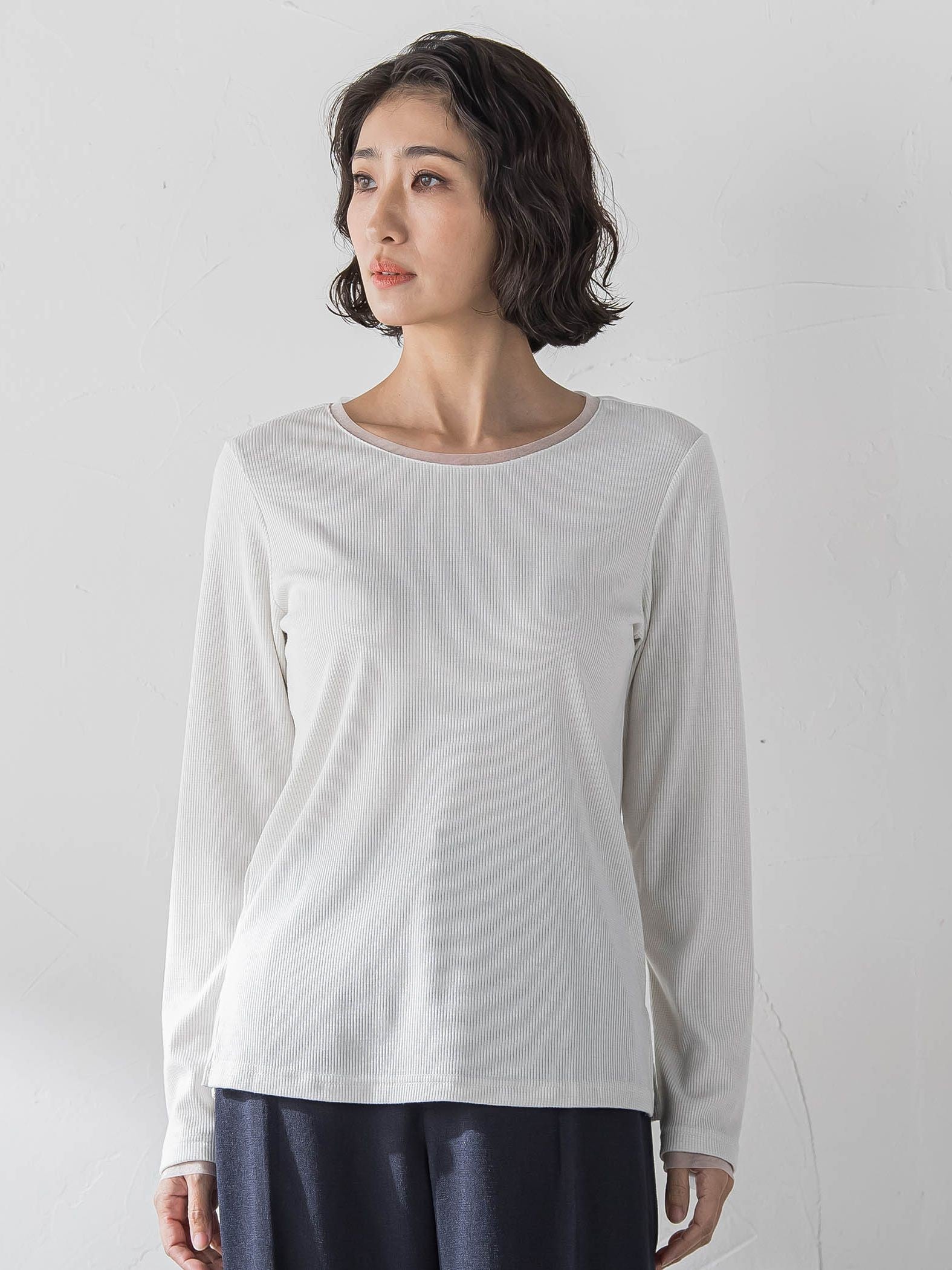 ラメテレコカットソー