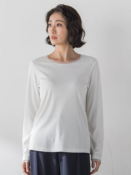 ラメテレコカットソー