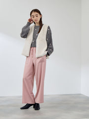 フェイクムートンファーペプラムジレ