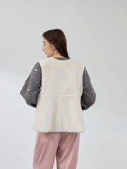 フェイクムートンファーペプラムジレ