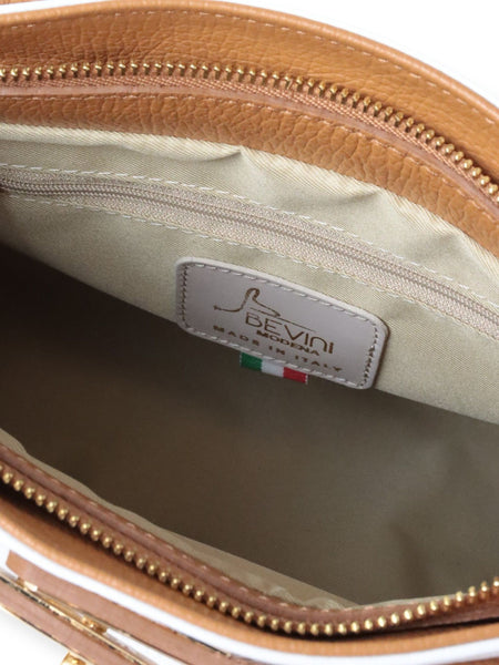 【BEVINI】 レザーコンビトートバッグ