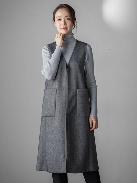 ウールツイードボンディングジャンスカ