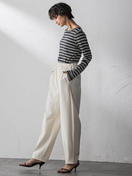 【えらべるSETUP】叶えるイージーカーブパンツ≪手洗い可能≫