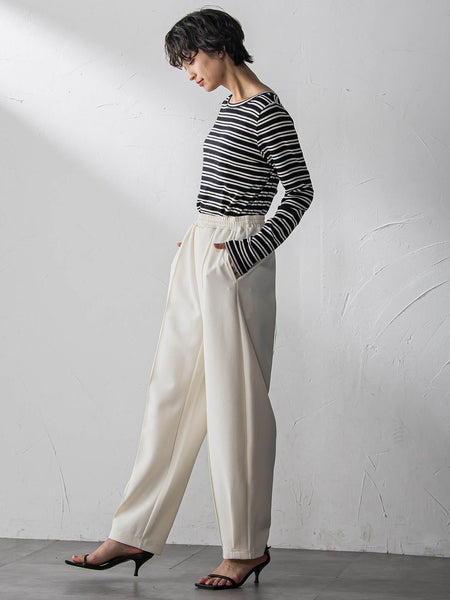 【えらべるSETUP】叶えるイージーカーブパンツ≪手洗い可能≫