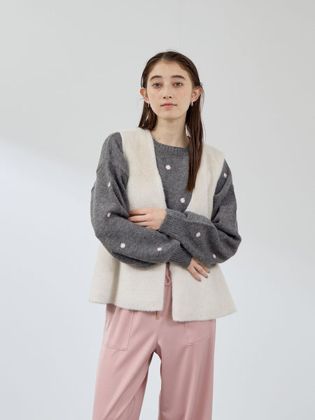 フェイクムートンファーペプラムジレ