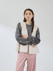 フェイクムートンファーペプラムジレ