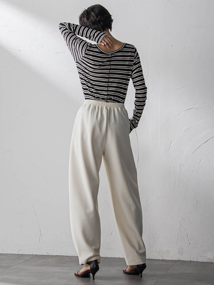 【えらべるSETUP】叶えるイージーカーブパンツ≪手洗い可能≫