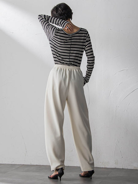 【えらべるSETUP】叶えるイージーカーブパンツ≪手洗い可能≫