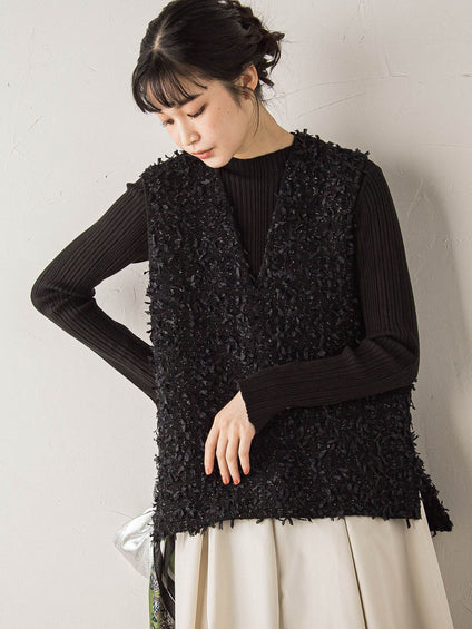 モナコツィードブラウス≪手洗い可能≫