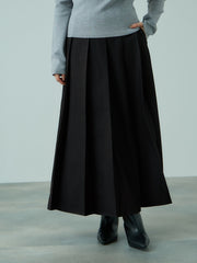 ワイドプリーツスリットスカート≪手洗い可能≫