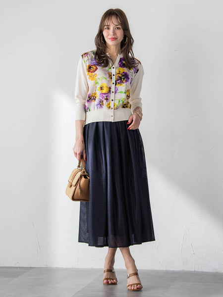 ラッセルレースチェックスカート