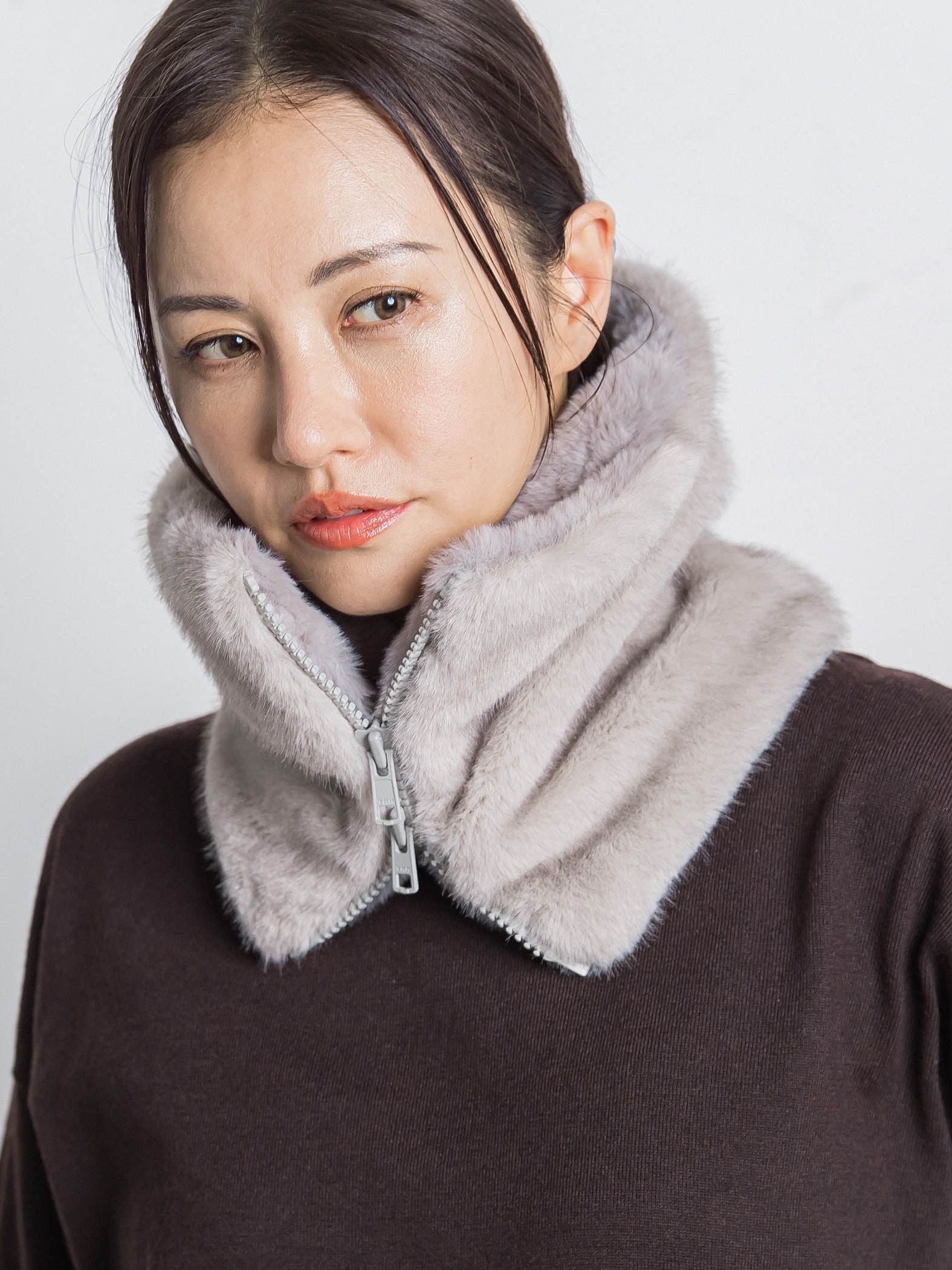 【WEB限定】【THROW/スロー】Eco Fur Neck Warmer