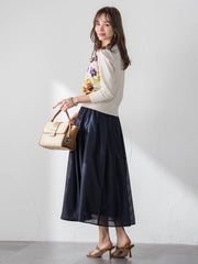 ラッセルレースチェックスカート