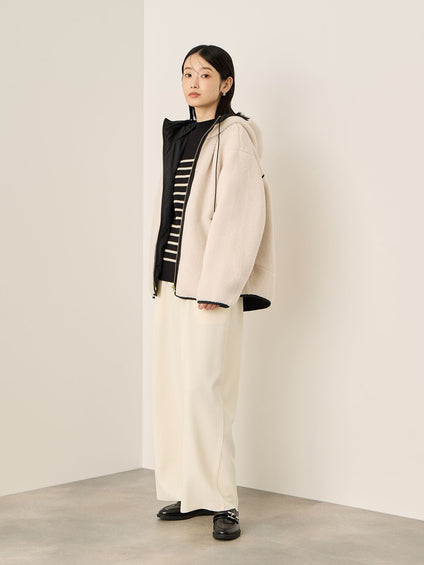 カットジョーゼットイージーワイドパンツ≪手洗い可能≫