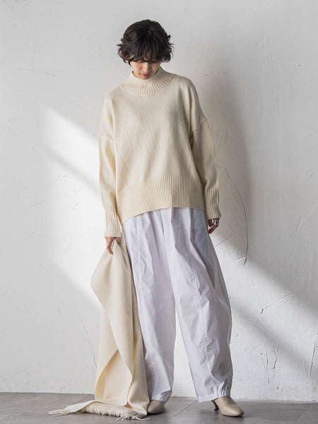 ハイネックシンプルニット≪手洗い可能≫