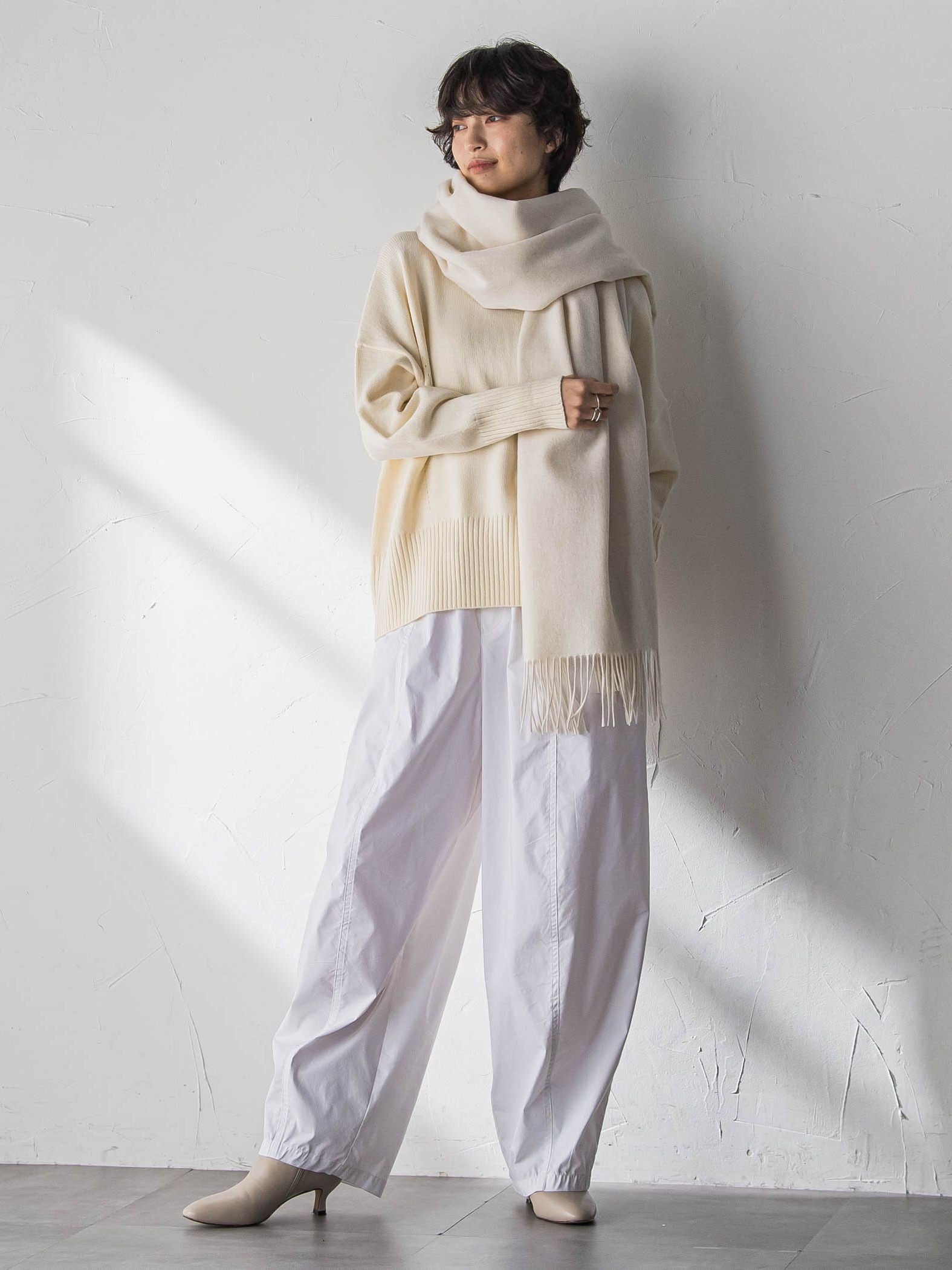 ハイネックシンプルニット≪手洗い可能≫