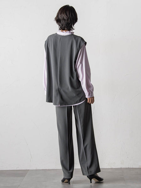 【大きいサイズ】ハイストレッチカルゼジレ