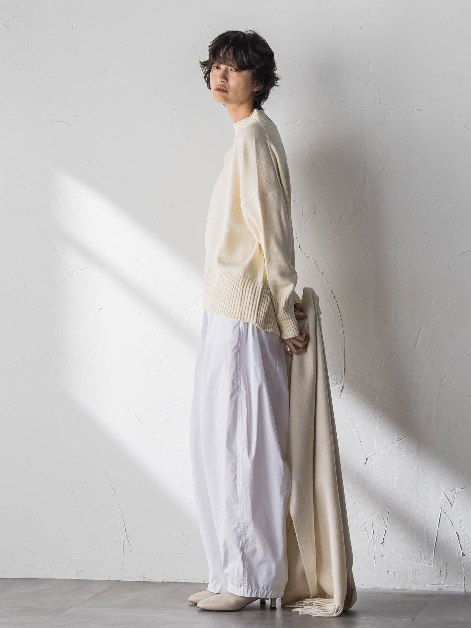 ハイネックシンプルニット≪手洗い可能≫