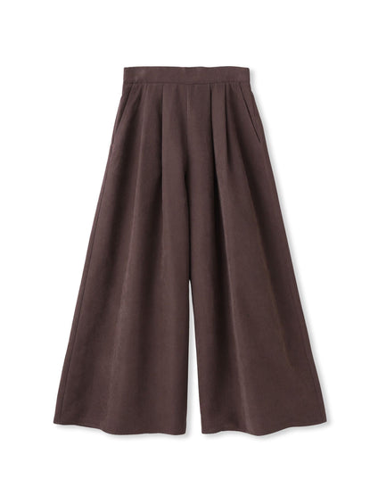 【新色追加】【ゆるっと上品】私に似合うキュロットパンツ≪手洗い可能≫