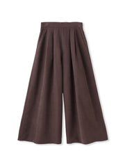 【新色追加】【ゆるっと上品】私に似合うキュロットパンツ≪手洗い可能≫