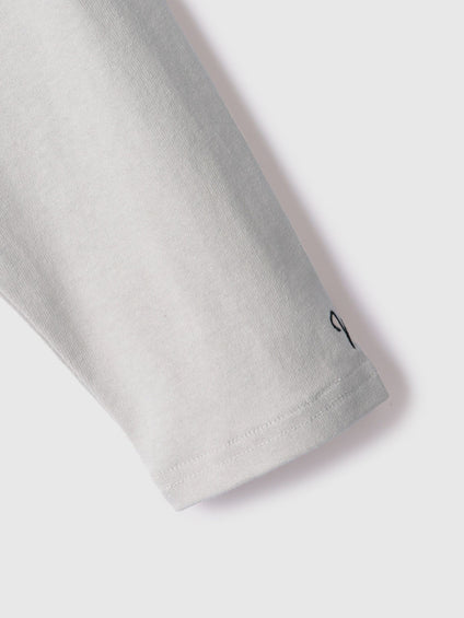 【シーズンレス】袖刺繍コットンプルオーバー