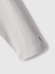 【シーズンレス】袖刺繍コットンプルオーバー