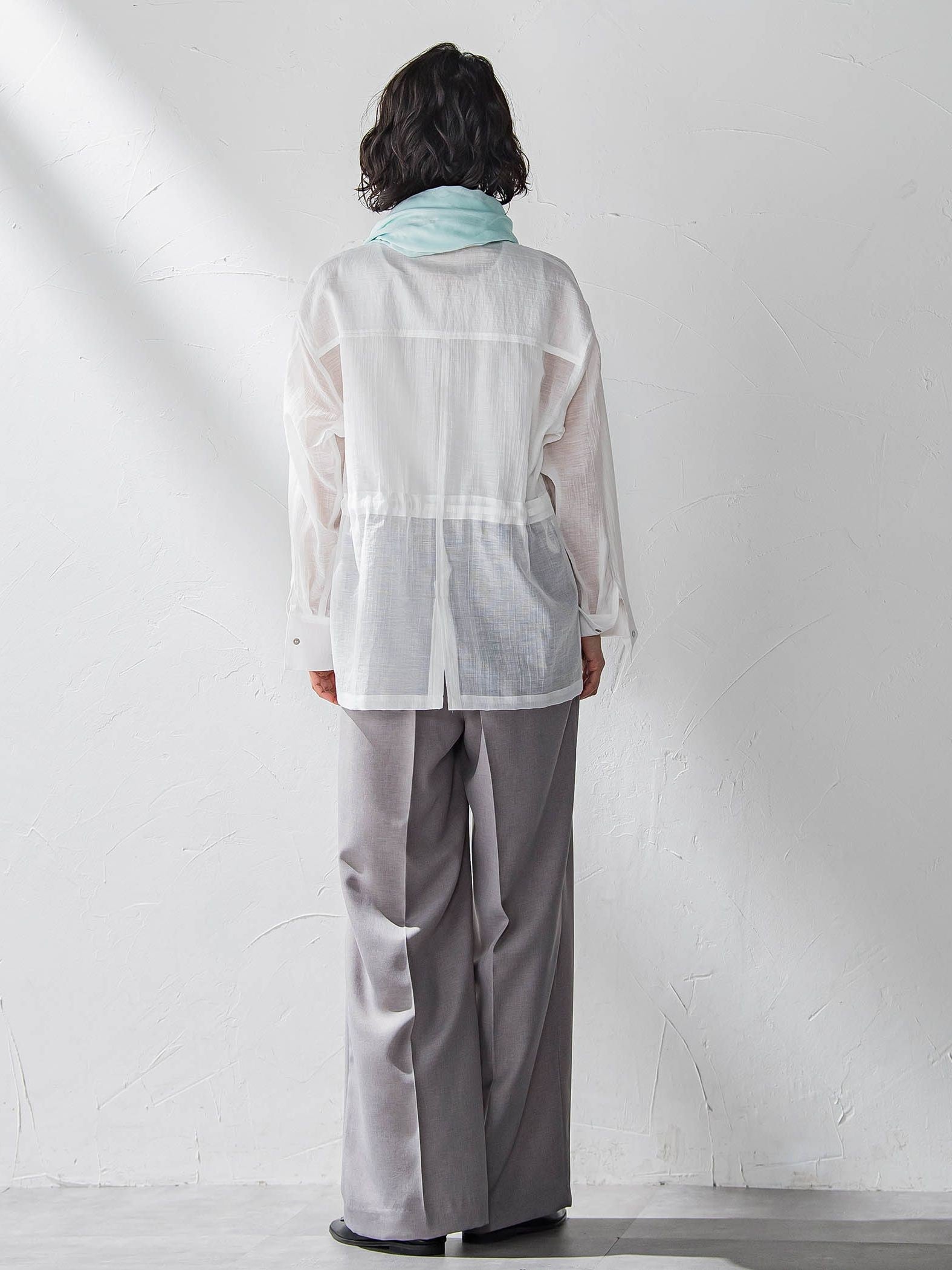 【WEB限定】タックワイドパンツ≪洗濯機で洗える≫