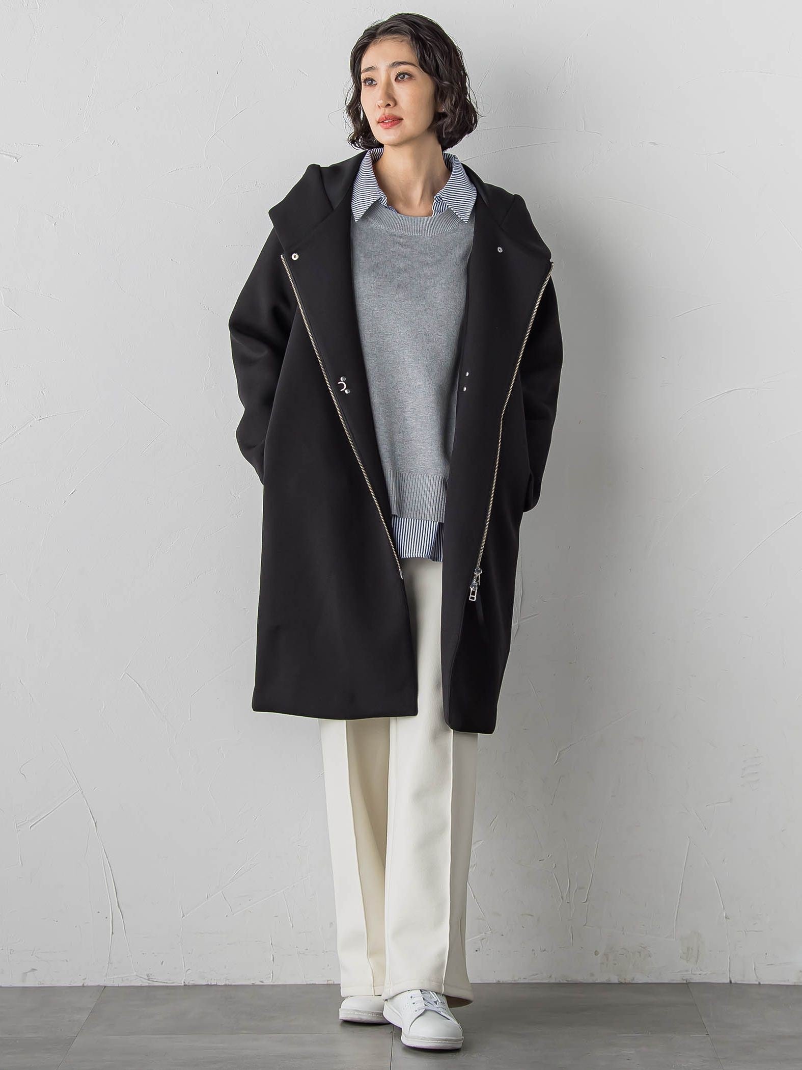 【WEB限定/大きいサイズ】”まるで毛布”とろける裏起毛ワイドパンツ