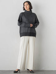 【WEB限定/大きいサイズ】”まるで毛布”とろける裏起毛ワイドパンツ