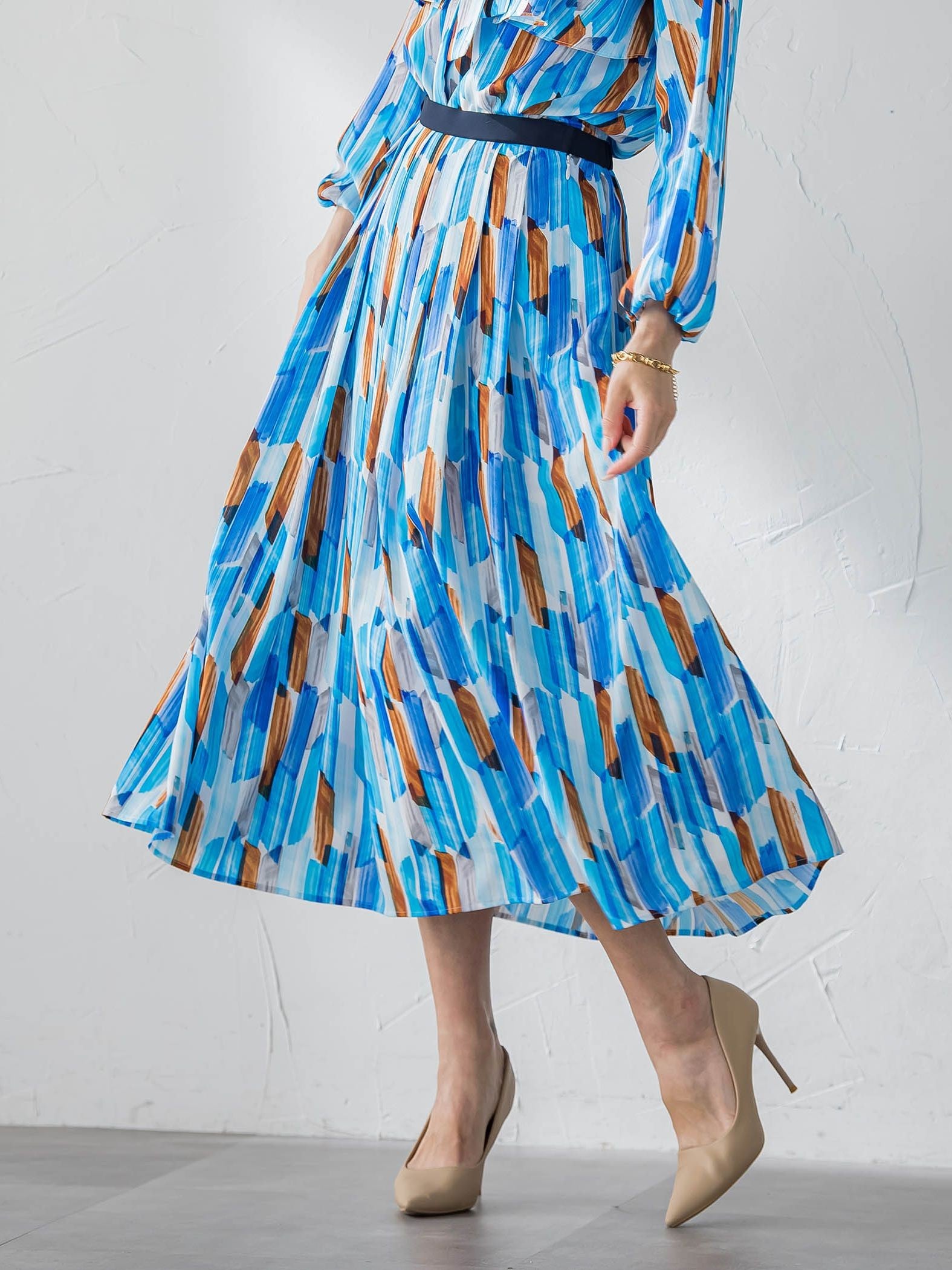 RATTIペイント柄プリントスカート