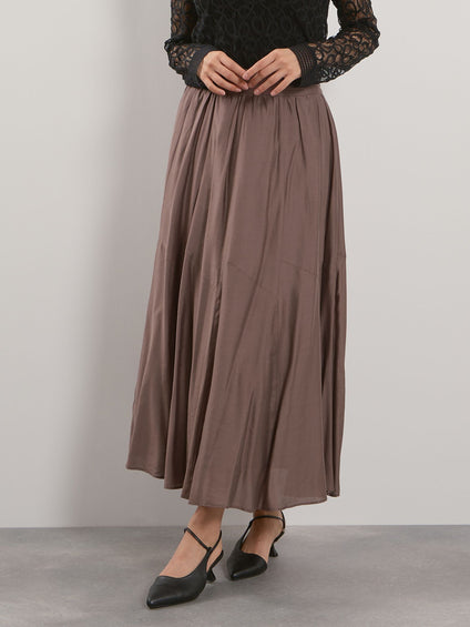 シルキーローンウエストプリーツスカート≪手洗い可能≫