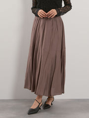 シルキーローンウエストプリーツスカート≪手洗い可能≫